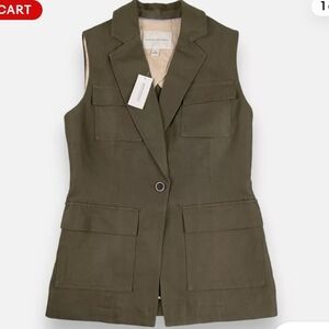 Banana Republic Olive Green Sleeveless Vest
